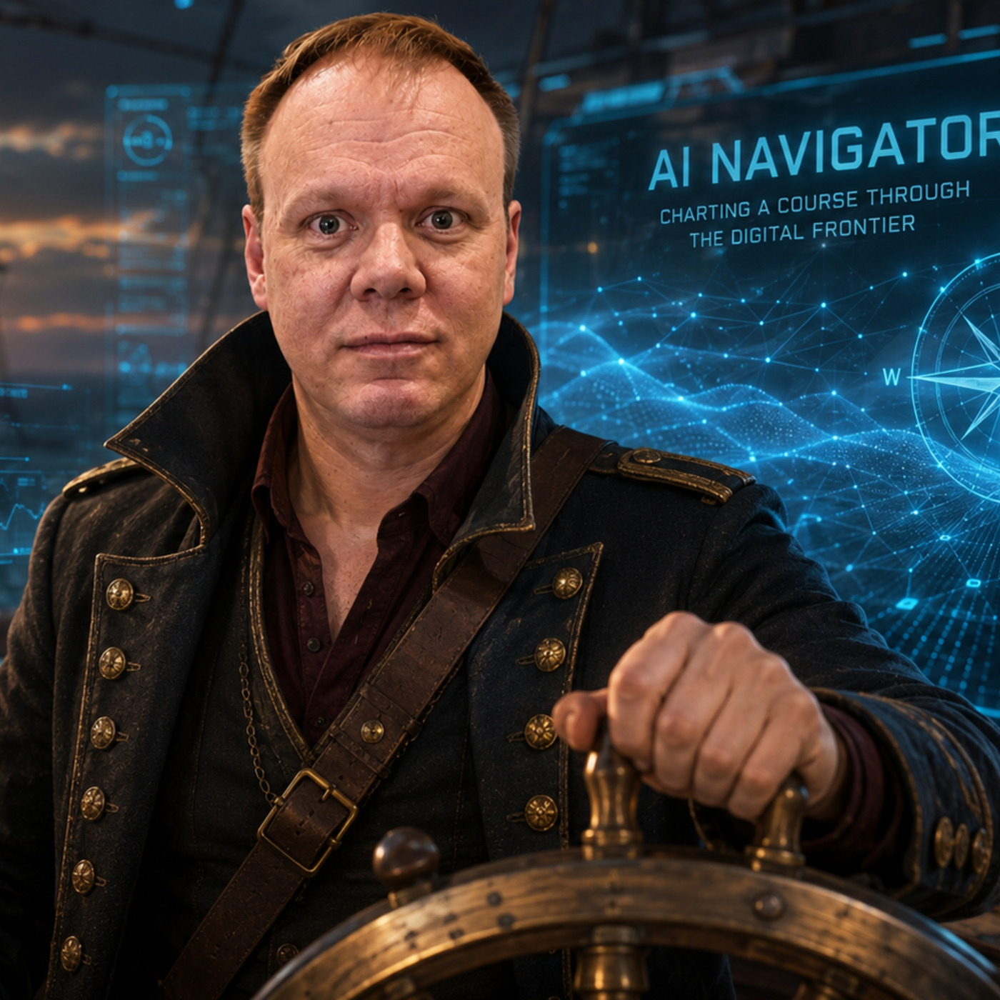 Niel Malan, AI Navigator facilitator, at the helm
